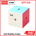 QiYiOriginal Rubiks Cube 2x2 Stickerless Best Quality Fast Speedy Magic Rubik Speed Cube Educational Puzzle Toys QiYi. 