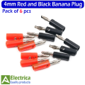 2/5 pair 4mm Red and Black Banana Socket Plug Adapter Male and  female jack socket plug by Electrica. 