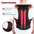 Adjustable Magnetic Posture Corrector Back Brace Support Belts for Upper Back Pain Relief. 