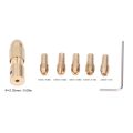7Pc/Set Small Electric Drill Collet Brass 4 Jaw Micro Drills Chuck Set 0.5-3.0mm. 