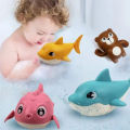 New Baby Bath Toy Animal Cute Cartoon hark Crocodile Claic Baby Water Toy Infant wim Chain Clockwork Kid Beach Bath Toy ingle. 