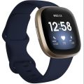 Fitbit Versa 3 Health & Fitness Smartwatch with GPS, 24/7 Heart Rate, Alexa Built-in,  Black/Black, One Size (S & L Bands Included). 