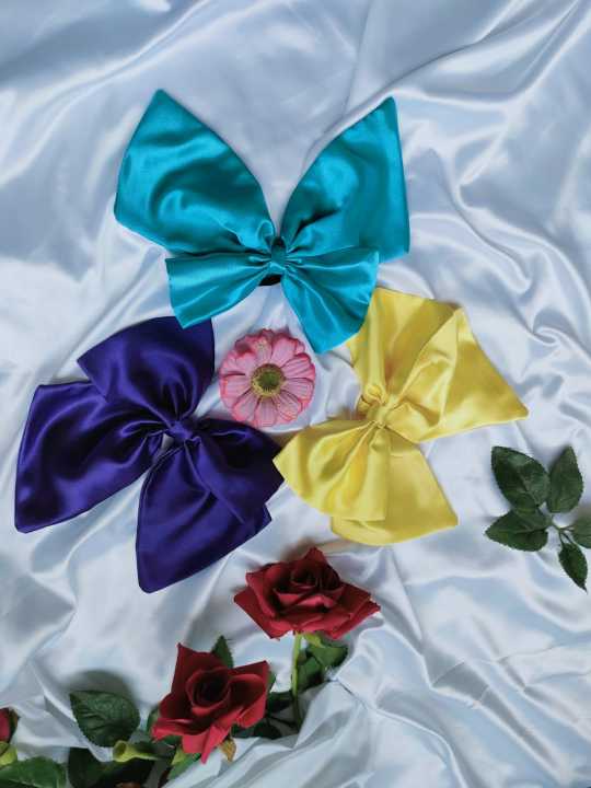 1%20Piece%20Big%20Hair%20Bow%20Ties%20Hair%20Clips%20Satin%20Two%20Layer%20Butterfly%20Bow%20For%20Girls%20&%20Women%20Bowknot%20French%20Style%20Hair%20Accessories%20-%20Girls%20Castle%20-%20Image%203