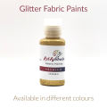 Glitter Fabric Paints art aptitude - 60 ml bottle gives glitter effect in fabric painting - Available in different glitter fabric colours for fabric art. 