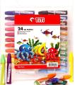 Pack of 24 - Color Oil Pastels Crayons. 