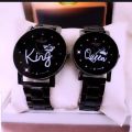 Pair of Couple Watches - King and Queen Beautiful Couple Watches - With Gift Box - Set of 2 Watches for Couples. 