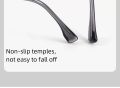 Half Frame Glasses Men's Retro Glasses Anti Blue Light Eye Protection Flat Light Glasses. 