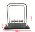 Large Hand Made Newton Cradle for Sale in Pakistan, Best Newton Cradle with Experiment / Explanation of Energy Transfer with Pendulum Balls used as a Desktop Toy, Office Toy, Office Desk Made with Wood Plate, Aluminium Pipe and Stainless Steel Balls. 