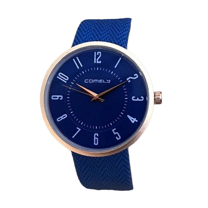 Comely Gents Round Dial Leather Strap Casual Watch For Man - Smart Quartz Watches, New Fashion Wristwatch
