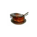 Wooden Square Carving Sugar Pot 4 inches (wood sheesham). 
