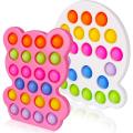 Push Pop Sensory Silicone Popper Game Poppet Fidget Toys with Hard Plastic Case for Kids. 