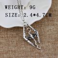 【happy one】Game Skyrim Necklace Dragon Pendant Necklace Vintage Drop Statement Necklaces. 