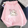 CAT Hoodie For girl & Women Printed Kangaroo Hoodie Pocket Drawstring Pullovers Clothing Long Sleeves Export Quality Winter Wear. 