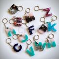 Custom letter keychains /keychains for girls /keychains for boys resin keychain/hanging keychains. 
