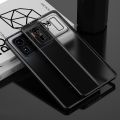 Caisng for Xiaomi Mi 11 Ultra Straight Edge Electroplating Matte Translucent Protective Case Cover. 
