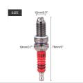 3pcs D8TC 3 Electrode Spark Plug, Racing Spark Plug with 3 Electrode for CG 125 150 200cc CF250 Motorcycle Scooter ATV Quads. 