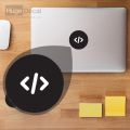 Decal Sticker Macbook Laptop Sticker Apple - Code Logo. 