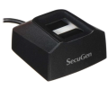 SecuGen HU20-A Hamster Pro 20 USB Fingerprint Reader, Black, 500 DPI Resolution, Automatic Finger Detection, Compatible with Third-party Algorithms. 