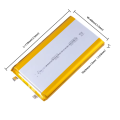 1260110 Lithium Lio Battery Cell with 10000mAh Capacity for Power Bank and Any where You Can fit. 