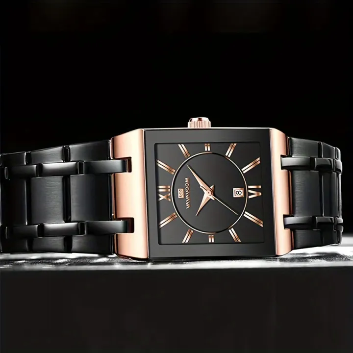 VA%20VA%20VOOM%20Men's%20Watch,%20Fashion%20Stainless%20Steel%203ATM%20Waterproof%20Calendar%20Square%20Quartz%20Wristwatch,%20Ideal%20choice%20for%20Gifts%20-%20Image%204