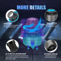 Laser Lens White Fog Light For Car In H11 Fitting LED Bulbs With Blaster And Fan 2Pcs. 