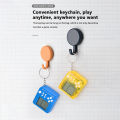 Pocket Mini Game Machine Keychain Backpack Pendant Classic Nostalgic Tetris Game Puzzle Decompression Toy. 