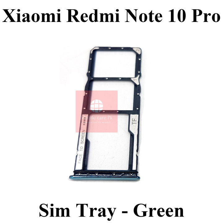 Xiaomi Redmi Note 10 Pro SIM Tray Sim Jacket Sim Slot Sim Door For Xiaomi Redmi Note 10 Pro - Green