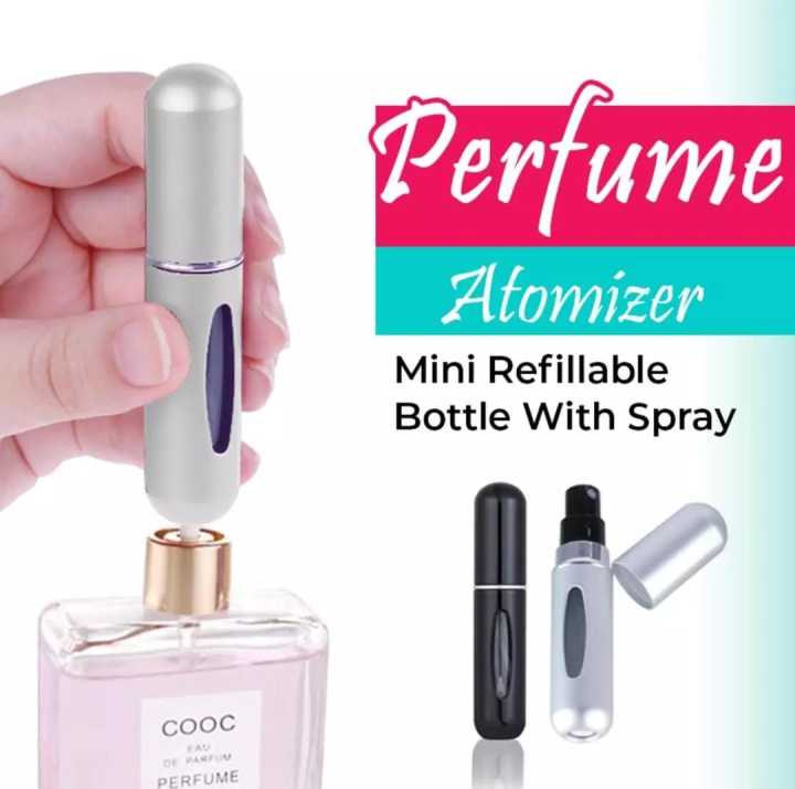 Atomizer Perfume, Spray Scent Pump, 5ml Multicolor Perfume Spray Atomizer Bottle for Travel, Mini Portable Refillable Perfume Bottle Aluminum Perfume and Cosmetic Liquid Atomizer for Travel, Refillable Perfume Atomizer Bottl Pocket Perfume Atomizer Bottle