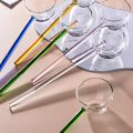 Transparent long glass spoon, anti-soup spoon, high temperature resistance, seasoning, household use, oil spoon, snail powder. 