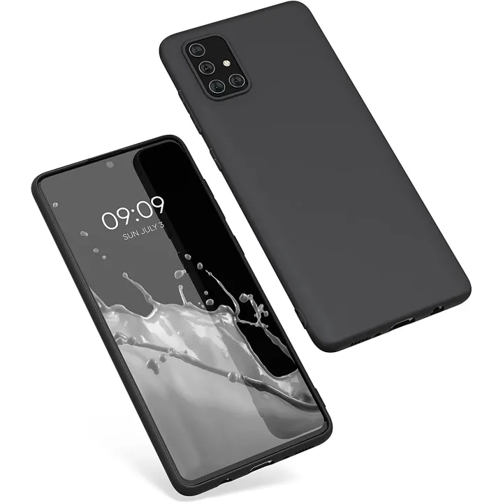 Samsung%20Galaxy%20A71%20Matte%20Black%20Soft%20Silicon%20Back%20Cover%20-%20Image%202