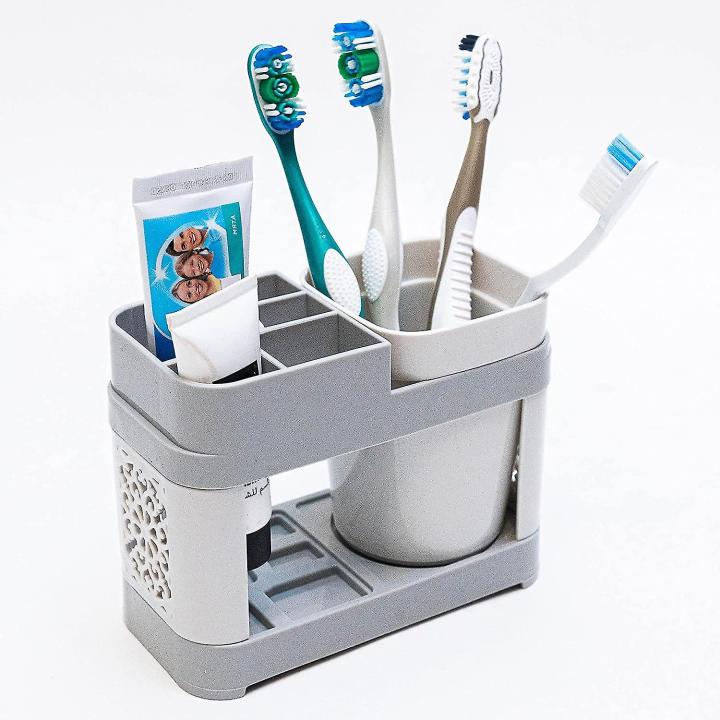 Minimal toothbrush holder and cup For Bathroom Storage