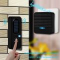 Wireless Solar Doorbell Solar Power Charging Doorbells Chime Kit IP65 Waterproof US Plug. 