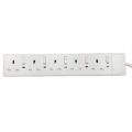 Schneider 5 Socket 3Pin Flat 13Amp Extension Power Cord with 3m Cable. 