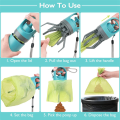 1 Piece Portable Dog Poop Convenient Pet Waste Cleaner for Dog Walkers, Comes with 1 Roll of Trash Bags. 
