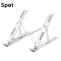 Laptop Stand Spot - Adjustable Laptop Stand, Portable Aluminum Laptop Riser Laptop Holder for Desk, Foldable Ventilated Cooling With Anti Slip Rubber Grips Silver. 