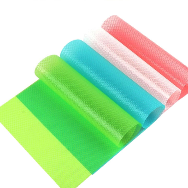 4pc Fridge Mats, Refrigerator Lines Sheet, kitchen Mats, Wardrobe Mat, Shelf Mat, Refrigerator Mat, Cupboard Mat, Table liners, Cabinet Liner Mat, Fridge Shelf Liner Sheet, Cuttable Fridge Mats Pads for Drawers Dining table Sheet shelves Cabinet Mat Sheet