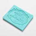 Graceful Happy Birthday Silicone Mould Cake Decorating Lace Impression Mat Baking Mold. 
