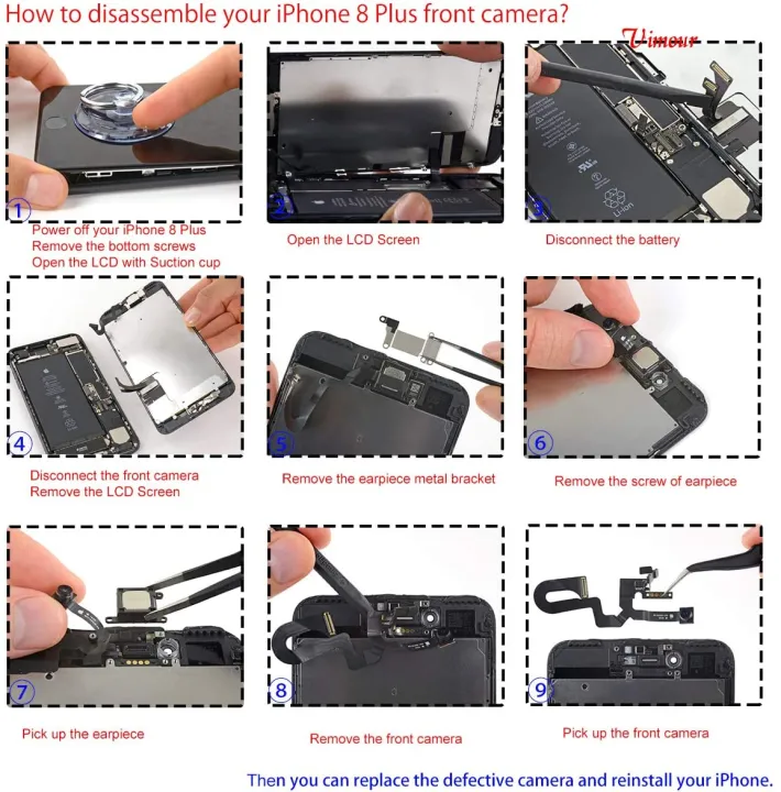 iphone%208%20Plus%20Front%20Camera%20Flex%20Cable%20(strip)%20With%20Proximity%20Sensor%20+%20Microphone%20-%20Image%204