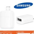 Genuine Samsung TYPE-C to USB, Micro USB to USB 2.0 Adapter OTG Data Transfer OTG Adapter For Galaxy S8 S7 S6 S8 S9 s10  & S20 S21 s22 Tab S4, Tab S5E, Tab S6 Lite, Tab S7 Plus, Tab S8 Ultra, Note20 Ultra, Note10 Plus, other Phones & Tablets. 