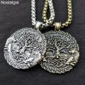 Wicca Tree Of Life Pendant Double Wolf Amulet Wiccan Talisman Pagan Jewlery Women Men Necklace Viking Jewelry Dropshipping 2020. 