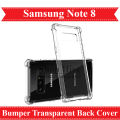 Samsung Galaxy Note 8 Clear Soft Shockproof Bumper Case. 