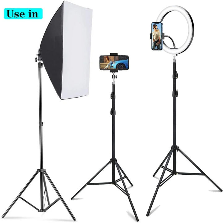 Professional 2 Meter Long Photography Light Stand | Heavy-Duty Aluminum ...
