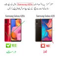 Pack of 02 - Samsung Galaxy A20s - 100% Original Full coverage Tempered Glass screen Protector- Full Glue- with Cleaning Wipes. 
