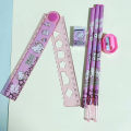 Sanrio stationery set high-looking Kuromi stationery box crayon pencil set children's gift. 