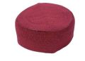 Red Embroidered Kufi Cap. 