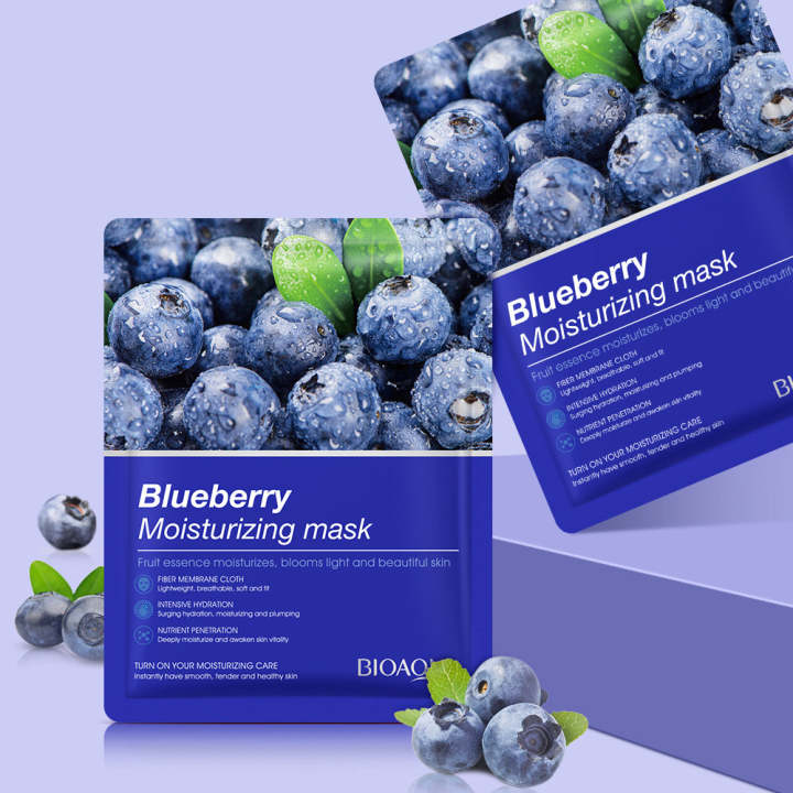 Bioaqua%205Pcs%20Moisturizing%20Face%20Sheet%20Mask%20Improving%20Dryness%20blueberry%20,%20Strawberry%20,%20Orange%20,%20Rose%20,%20Lavender%20Sheet%20Mask%20-%20Image%203