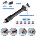 3 in 1 Silicone Caulking Tool Glass Glue Angle Scraper Tools Caulk Cement Scraper Silicone Sealant Remover Shovel Floor Cleaning. 