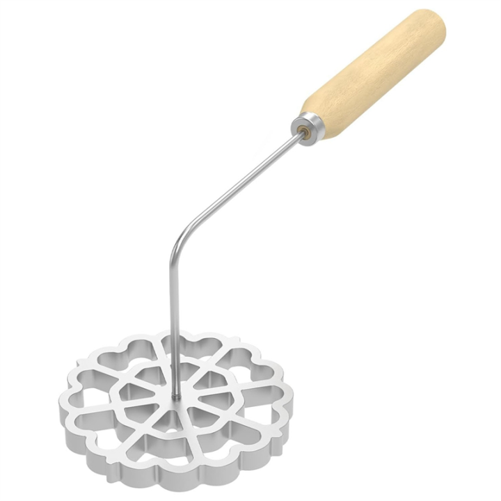 Bunuelos Mold with Wooden Handle, Detachable Rosette Maker Rosette Timbale Iron Set 1 PCS