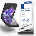 Whitestone Dome [All in One] for Samsung Galaxy Z Flip 5 Front EZ Glass Screen Protector (With Flexible EPU Film, Easy Install Kit) – 2+2 Pack. 