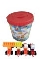 Building Blocks Bucket 90+ pieces Block Bucket for kids easy to store Block Balti. 